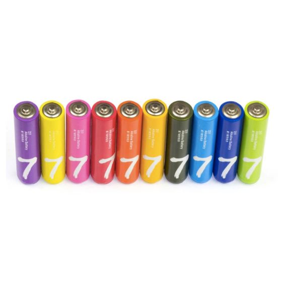 Xiaomi AAA Rainbow Zi7 Alkaline Battery 10pcs